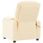 Preview: Massagesessel Elektrisch Creme Stoff