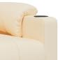 Preview: Massagesessel Elektrisch Creme Stoff