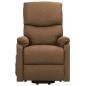 Preview: Massagesessel mit Aufstehhilfe Taupe Stoff