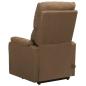 Preview: Massagesessel mit Aufstehhilfe Taupe Stoff