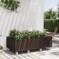 Preview: ARDEBO.de - Pflanzkasten mit Rollen Braun 150x80x54 cm PP