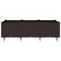 Preview: Pflanzkasten mit Rollen Braun 150x80x54 cm PP
