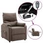 Preview: Massagesessel Elektrisch Taupe Stoff