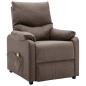 Preview: Massagesessel Elektrisch Taupe Stoff