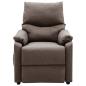 Preview: Massagesessel Elektrisch Taupe Stoff