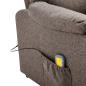 Preview: Massagesessel Elektrisch Taupe Stoff