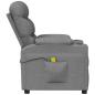 Preview: Massagesessel Hellgrau Stoff