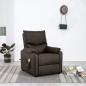 Preview: ARDEBO.de - Massagesessel Dunkelbraun Stoff