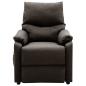 Preview: Massagesessel Dunkelbraun Stoff