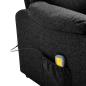 Preview: Massagesessel Elektrisch Schwarz Stoff