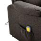 Preview: Massagesessel Elektrisch Dunkelbraun Stoff