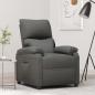 Preview: ARDEBO.de - Relaxsessel Dunkelgrau Stoff
