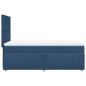 Preview: Boxspringbett mit Matratze Blau 90x190 cm Stoff