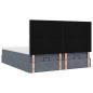 Preview: Ottoman-Bett mit Matratzen Dunkelgrau 160x200 cm Samt