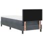 Preview: Boxspringbett mit Matratze Dunkelgrau 80 x 200 cm Samt