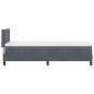 Preview: Boxspringbett mit Matratze Dunkelgrau 80 x 200 cm Samt