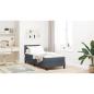 Preview: Boxspringbett mit Matratze Dunkelgrau 80 x 200 cm Samt