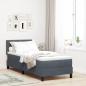Preview: Boxspringbett mit Matratze Dunkelgrau 80x200 cm Samt