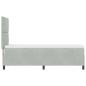 Preview: Boxspringbett mit Matratze Hellgrau 80x200 cm Samt