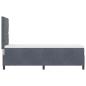 Preview: Boxspringbett mit Matratze Dunkelgrau 80x200 cm Samt