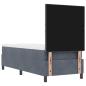 Preview: Boxspringbett mit Matratze Dunkelgrau 80x200 cm Samt