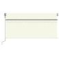 Preview: Markise Automatisch Einziehbar mit Volant 3,5x2,5 m Creme
