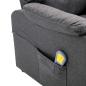 Preview: Massagesessel Dunkelgrau Stoff