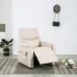 Preview: Massagesessel Creme Stoff