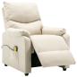 Preview: Massagesessel Creme Stoff