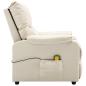 Preview: Massagesessel Creme Stoff
