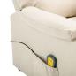Preview: Massagesessel Creme Stoff