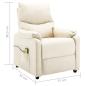 Preview: Massagesessel Creme Stoff