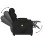 Preview: Massagesessel Elektrisch Schwarz Stoff