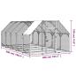 Preview: Hühnerstall 268x500x190 cm Massivholz Kiefer Imprägniert