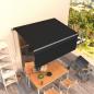 Preview: ARDEBO.de - Markise Manuell Einziehbar mit Rollo 3,5x2,5 m Anthrazit
