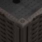 Preview: Pflanzkasten mit Rollen Braun 80x50x54 cm PP