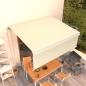 Preview: ARDEBO.de - Markise Automatisch Einziehbar mit Volant 4x3 m Creme