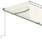 Preview: Markise Manuell Einziehbar mit Rollo 4x3 m Creme