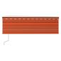 Preview: Markise Automatisch Einziehbar mit Volant 4,5x3m Orange & Braun