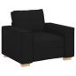 Preview: Sofa Stuhl Schwarz 60 cm Stoff