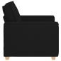 Preview: Sofa Stuhl Schwarz 60 cm Stoff