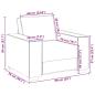 Preview: Sofa Stuhl Schwarz 60 cm Stoff