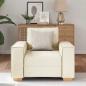 Preview: Sofa Stuhl Leinen 60 cm