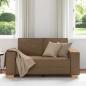 Preview: 2-Sitzer Sofa Braun 120 cm Stoff