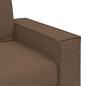 Preview: 2-Sitzer Sofa Braun 120 cm Stoff