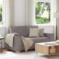 Preview: ARDEBO.de - 2-Sitzer Sofa Taupe 120 cm Stoff