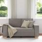 Preview: 2-Sitzer Sofa Taupe 120 cm Stoff