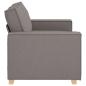 Preview: 2-Sitzer Sofa Taupe 120 cm Stoff