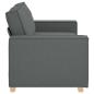 Preview: 2-Sitzer Sofa Dunkelgrau 140 cm Stoff