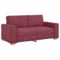 Preview: 2-Sitzer Sofa Weinrot 140 cm Stoff